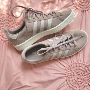 Adidas Tan Grey Campus Sneakers